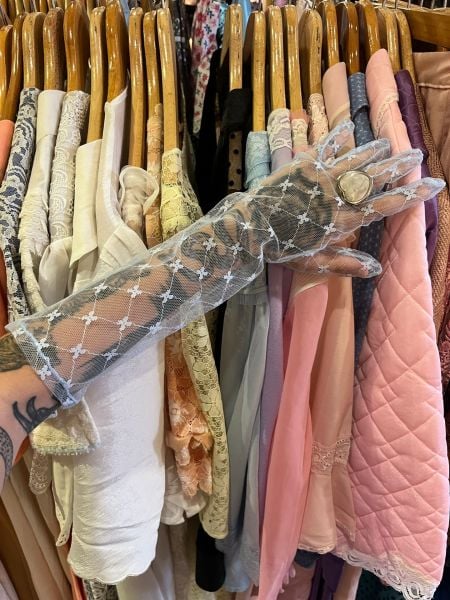 AÇIK MAVİ DANTEL ELDİVEN