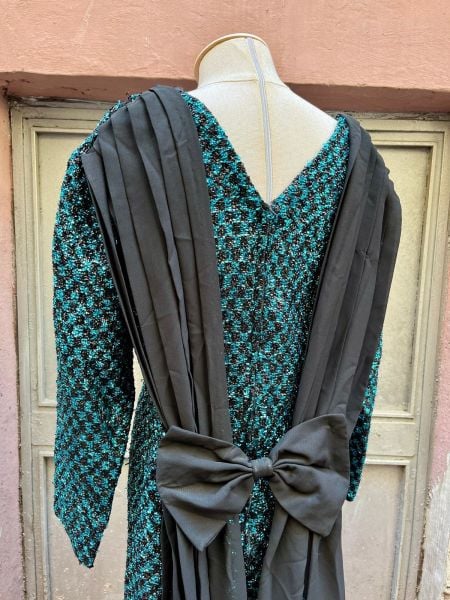 80'LER PARILTILI ELBİSE