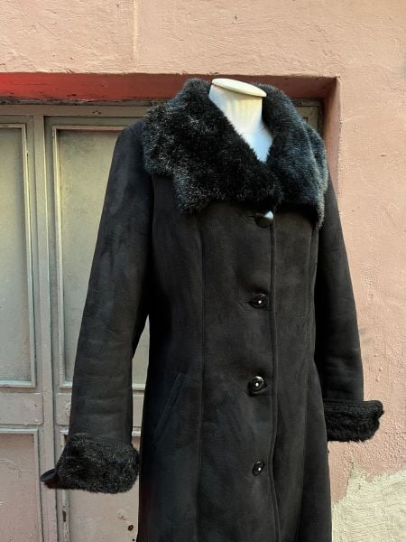 SÜET GÖRÜNÜMLÜ PALTO