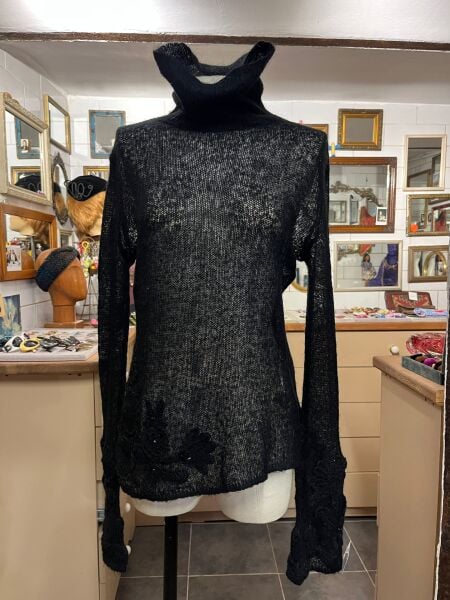 MOHAİR SİYAH KAZAK