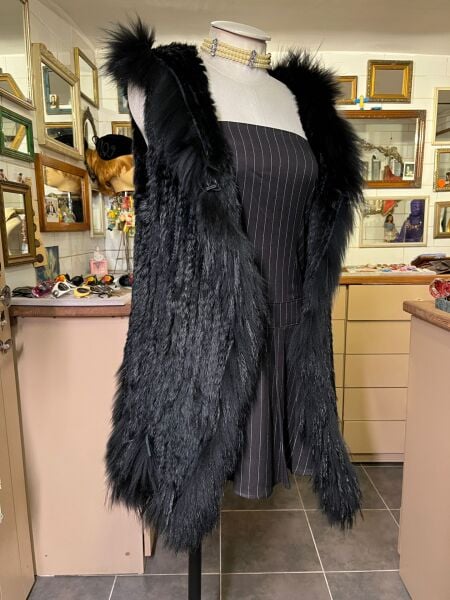 Y2K KAPÜŞONLU KÜRK YELEK