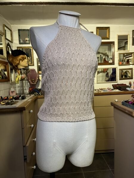 HALTER YAKA TRİKO BLUZ